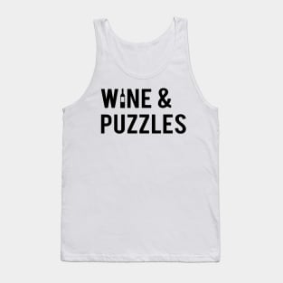 Wine and Puzzles Tank Top